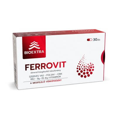 Bioextra Ferrovit étrend-kiegészítő kapszula 30db