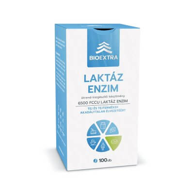 Bioextra Laktáz enzim 6500 FCCU étrend-kiegészítő rágótabletta